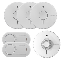 Kit includes: 3x smoke alarm, 1x heat alarm, 2x carbon monoxide alarm